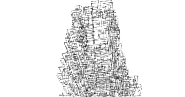 Абстрактный Архитектурный Дизайн Обоев Цифровой Концепт Фон — стоковое фото