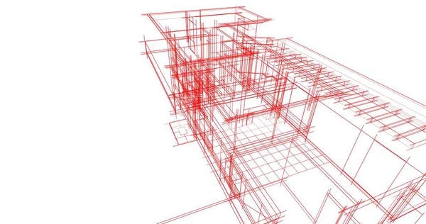 Mimari sanat konseptinde soyut çizgiler, minimum geometrik şekiller. 