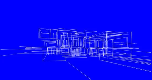 建筑墙纸设计 数字概念背景 — 图库照片