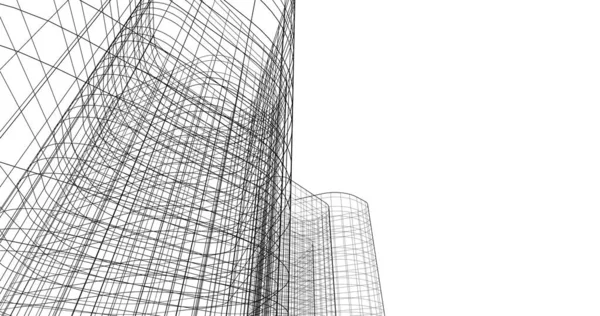 Абстрактный Архитектурный Дизайн Обоев Цифровой Концепт Фон — стоковое фото