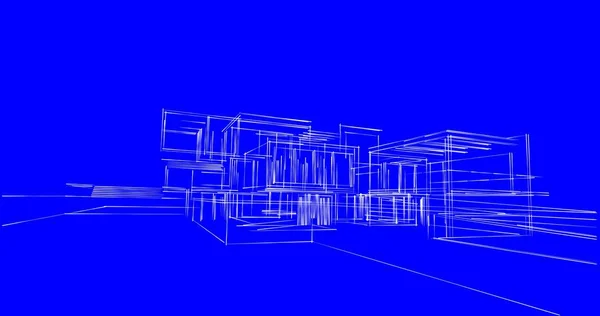 Abstrakcyjny Projekt Tapety Architektonicznej Cyfrowe Tło Koncepcyjne — Zdjęcie stockowe