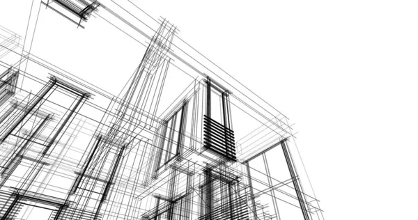 Абстрактный Архитектурный Дизайн Обоев Цифровой Концепт Фон — стоковое фото