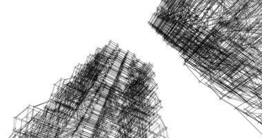 soyut mimari duvar kağıdı tasarımı, dijital konsept arkaplan