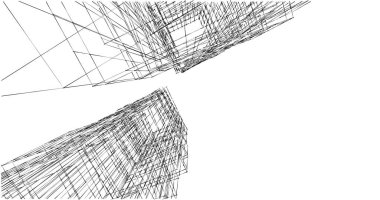 soyut mimari duvar kağıdı tasarımı, dijital konsept arkaplan