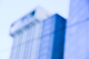 Bulanık şehir. Renkli soyut arkaplan