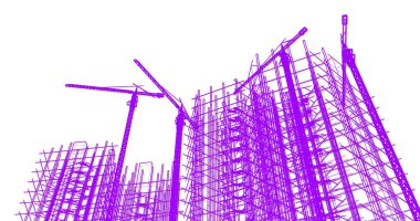 soyut mimari duvar kağıdı tasarımı, dijital konsept arkaplan