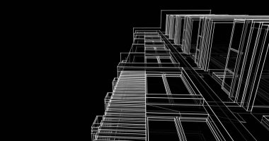 soyut mimari duvar kağıdı tasarımı, dijital konsept arkaplan