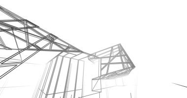 soyut mimari duvar kağıdı tasarımı, dijital konsept arkaplan