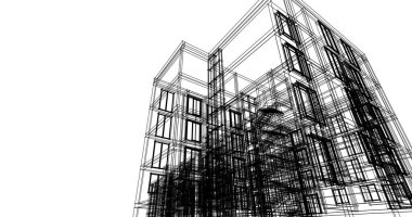 soyut mimari duvar kağıdı tasarımı, dijital konsept arkaplan