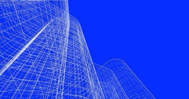 soyut mimari duvar kağıdı tasarımı, dijital konsept arkaplan