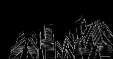 eskiz sanatı, geometrik mimari binalar tasarımı