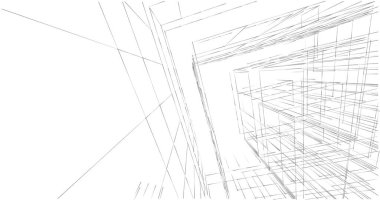 soyut mimari duvar kağıdı tasarımı, dijital konsept arkaplan