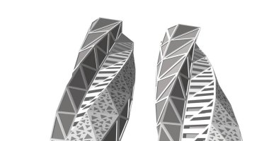 soyut mimari duvar kağıdı tasarımı, dijital konsept arkaplan