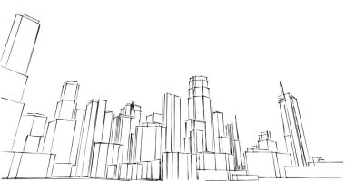 minimal geometrik şekiller, mimari çizgiler