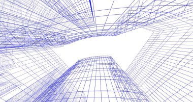 soyut mimari duvar kağıdı tasarımı, dijital konsept arkaplan