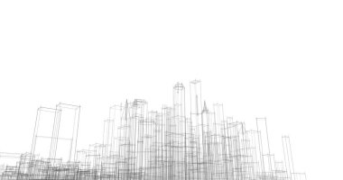 soyut mimari duvar kağıdı tasarımı, dijital konsept arkaplan