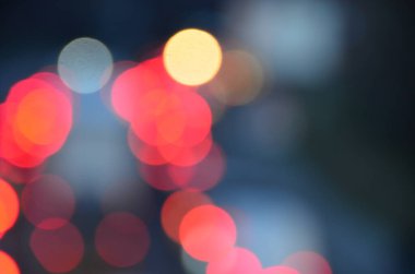 Bulanık soyut ışıklar gece şehrin arka planı