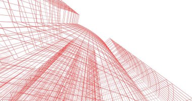 soyut mimari duvar kağıdı tasarımı, dijital konsept arkaplan