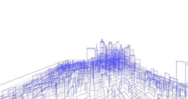 soyut mimari duvar kağıdı tasarımı, dijital konsept arkaplan