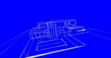 soyut mimari duvar kağıdı tasarımı, dijital konsept arkaplan