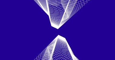 Mimari sanat konseptinde soyut çizgiler, minimum geometrik şekiller. 