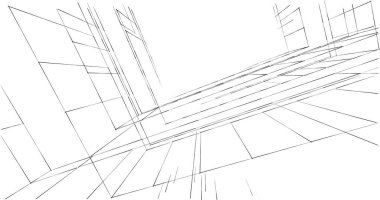 soyut mimari duvar kağıdı tasarımı, dijital konsept arkaplan