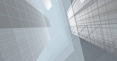 soyut mimari duvar kağıdı tasarımı, dijital konsept arkaplan