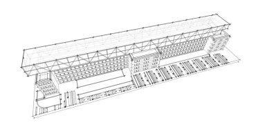 soyut mimari duvar kağıdı tasarımı, dijital konsept arkaplan