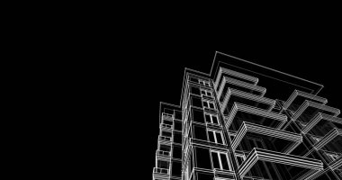 soyut mimari duvar kağıdı tasarımı, dijital konsept arkaplan