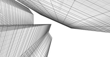 soyut mimari duvar kağıdı tasarımı, dijital konsept arkaplan