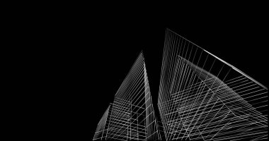 soyut mimari duvar kağıdı tasarımı, dijital konsept arkaplan