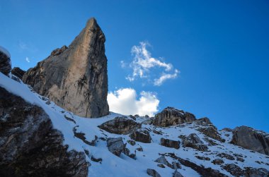 Dağların manzarası, doğa arkaplanı