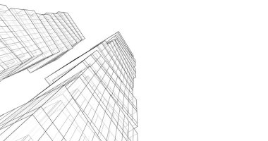 soyut mimari duvar kağıdı tasarımı, dijital konsept arkaplan