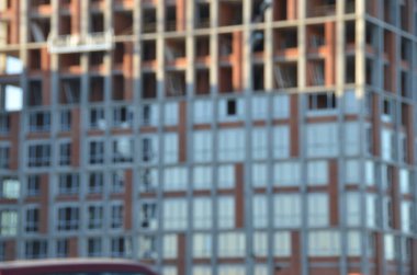 Bulanık şehir. Renkli soyut arkaplan