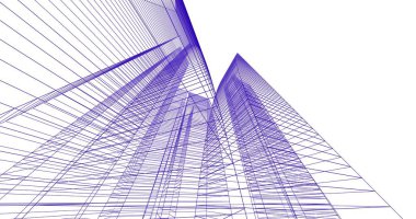 soyut mimari duvar kağıdı tasarımı, dijital konsept arkaplan