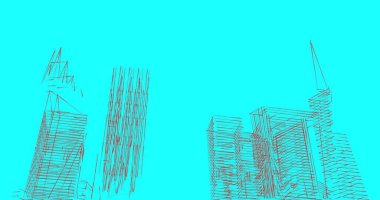 soyut mimari duvar kağıdı tasarımı, dijital konsept arkaplan