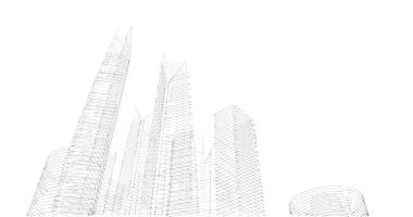 soyut mimari duvar kağıdı tasarımı, dijital konsept arkaplan