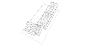 soyut mimari duvar kağıdı tasarımı, dijital konsept arkaplan