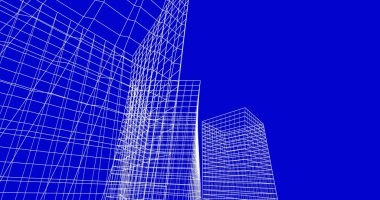 soyut mimari duvar kağıdı tasarımı, dijital konsept arkaplan