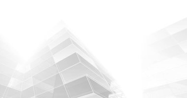 Mimari sanat konseptinde soyut çizgiler, minimum geometrik şekiller. 