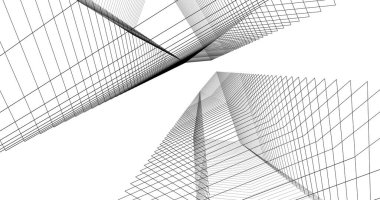 soyut mimari duvar kağıdı tasarımı, dijital konsept arkaplan