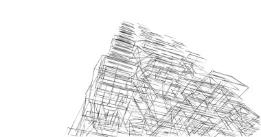 soyut mimari duvar kağıdı tasarımı, dijital konsept arkaplan