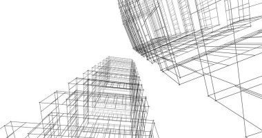 soyut mimari duvar kağıdı tasarımı, dijital konsept arkaplan