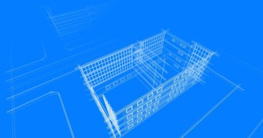 soyut mimari duvar kağıdı tasarımı, dijital konsept arkaplan