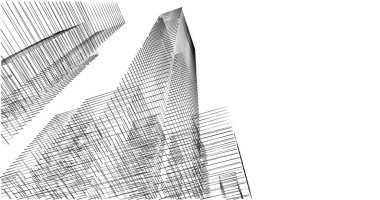 soyut mimari duvar kağıdı tasarımı, dijital konsept arkaplan