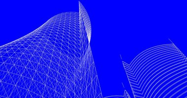 soyut mimari duvar kağıdı tasarımı, dijital konsept arkaplan