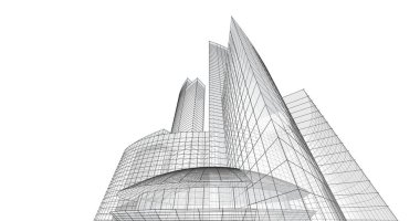 soyut mimari duvar kağıdı tasarımı, dijital konsept arkaplan