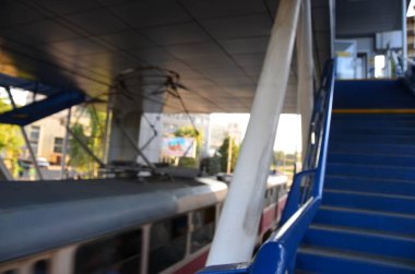 Bulanık şehir. Soyut arkaplan