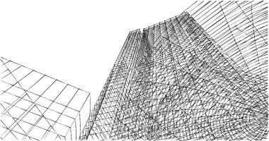 soyut mimari duvar kağıdı tasarımı, dijital konsept arkaplan