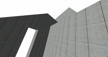 minimal geometrik şekiller, mimari çizgiler